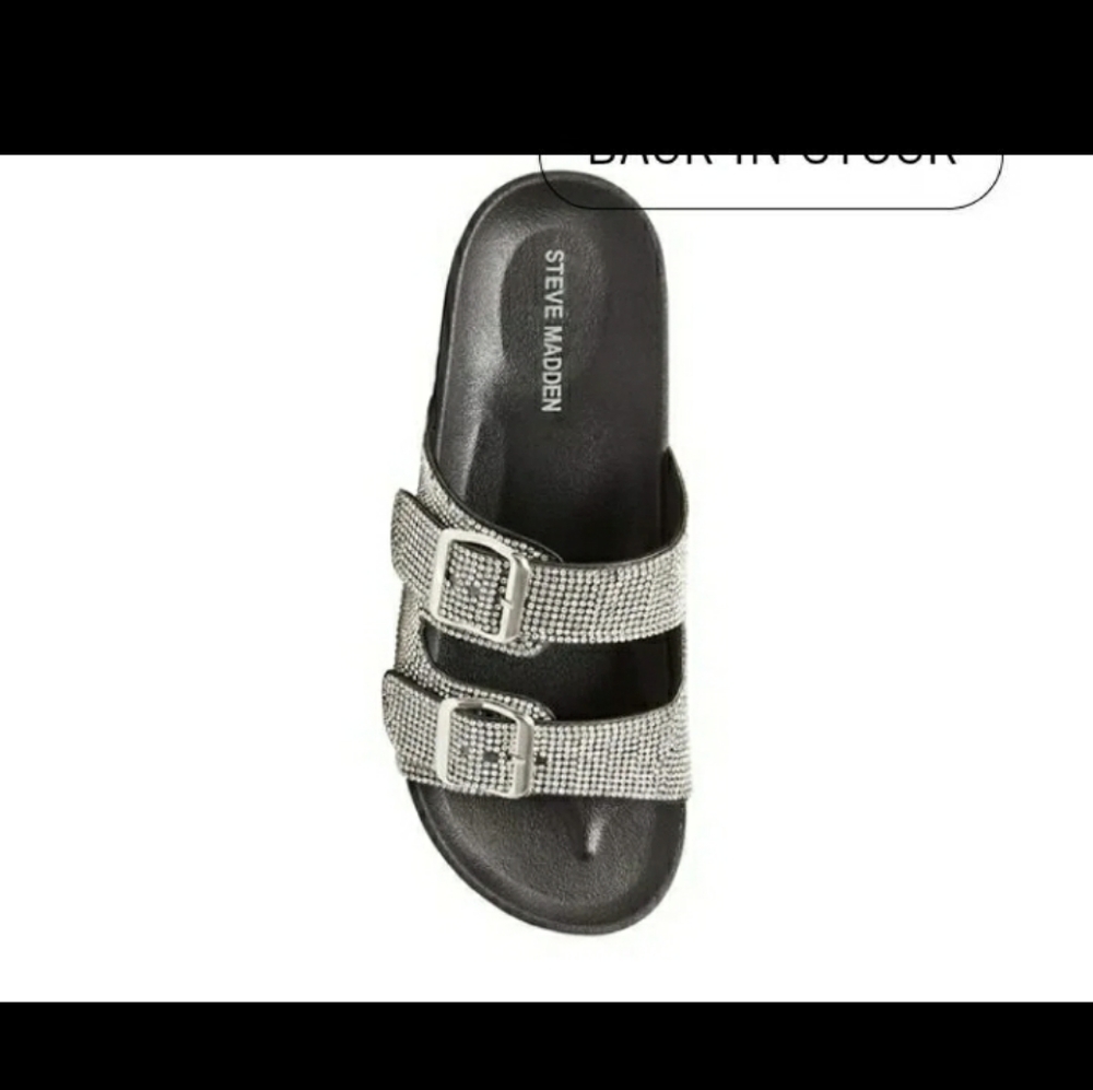 Steve Madden sandals-Thrilled rhinestone